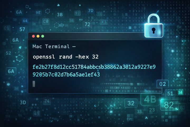 How to generate 256-bit random hex strings in MacOS